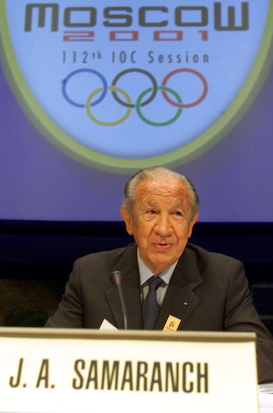 Fittingly, Juan Antonio Samaranch stood down as IOC President at 2001 Session in Moscow, 21 years after having been elected in the Russian capital ©AFP/Getty Images