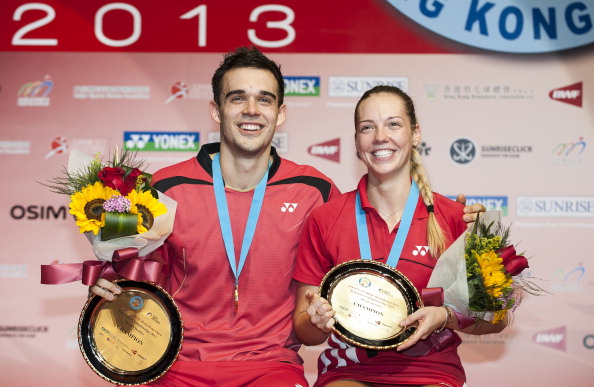 Chris and Gabby Adcock took gold at the Hong Kong Open last November to move them up to fifth in the mixed doubles rankings ©Getty Images