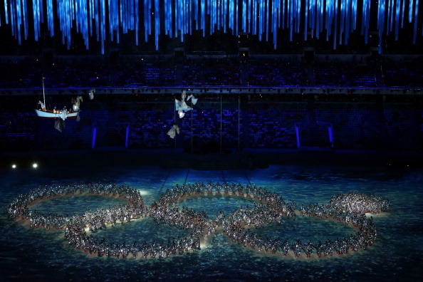 A brilliant tongue in cheek gesture to emulate the technical glitch of the Opening Ceremony ©Getty Images