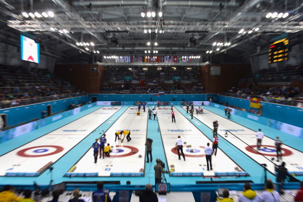 A busy afternoon - as ever - in the curling ©Getty Images