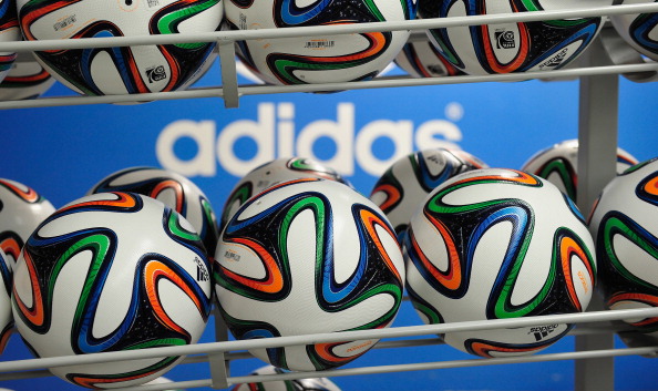 Adidas have been obliged to halt production of a range of T-shirts promoting the football World Cup in Brazil, because of their sexual connotations ©Getty Images for adidas 
