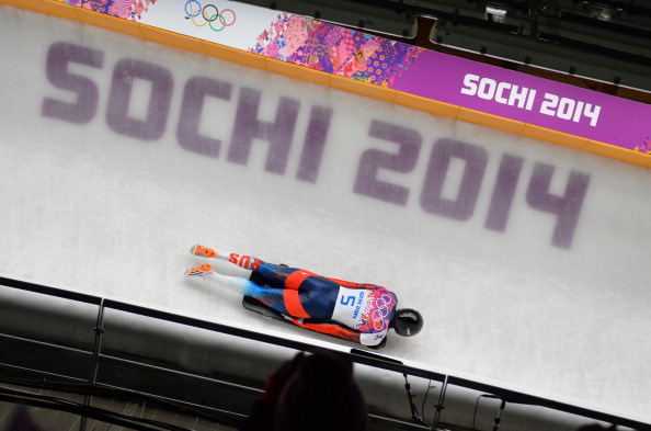 Alexander Tretiakov zooms to Russia's fourth gold medal of the Games ©AFP/Getty Images