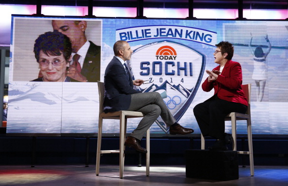 Billie Jean King will be a leading member of the United States official delegation at Sochi 2014 ©NBC