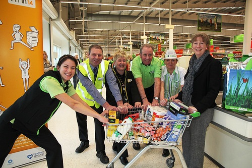 Commonwealth Games Minister Shona Robison launched the Fit in 14 campaign today at an Asda store in Dumbarton ©Scottish Government