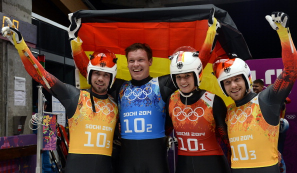 Double gold for each member of the German luge team as they complete their clean sweep ©AFP/Getty Images