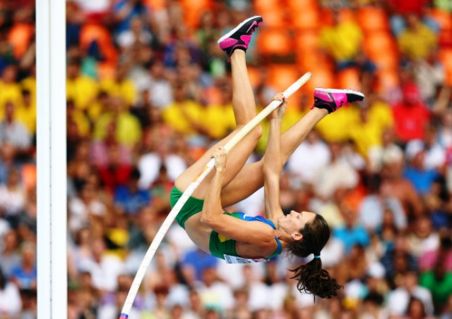 Fabiana Murer failed to defend her world pole vault title in Moscow last year ©Getty Images