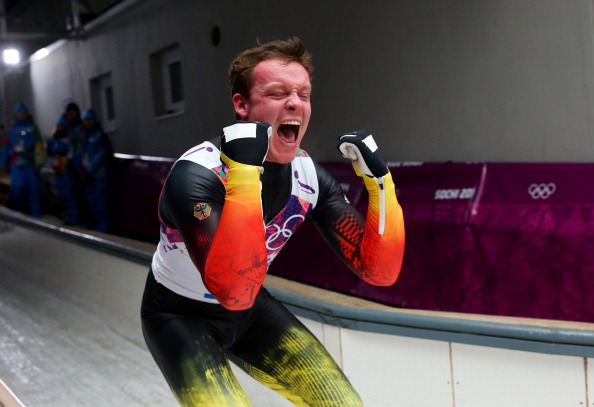 Felix Loch led throughout the two day luge event ©Getty Images