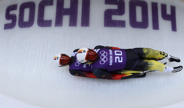 Germany made it three out of three in the luge doubles ©AFP/Getty Images