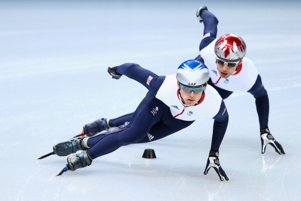 John Eley training as part of the British team in Sochi earlier this week ©Getty Images