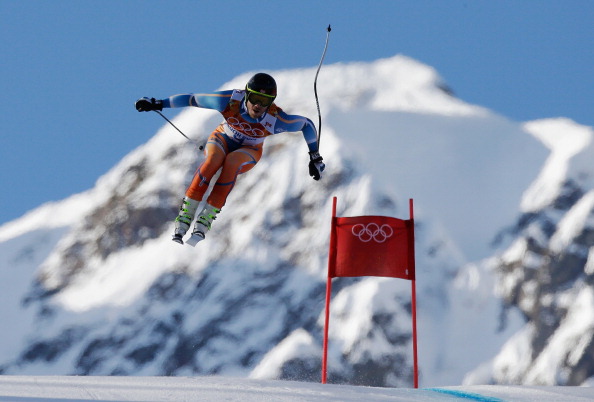 Kjetil Jansrud of Norway stiill holds the super combined downhill lead ©Getty Images 
