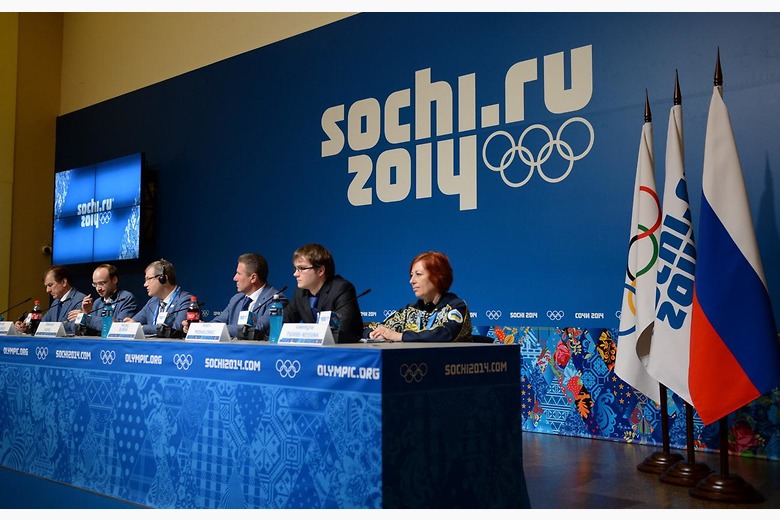 Lviv 2022 presented their bid concept to the world's press during Sochi 2014 when their team included now sacked Deputy Prime Minister Oleksandr Vilkul ©NOCU