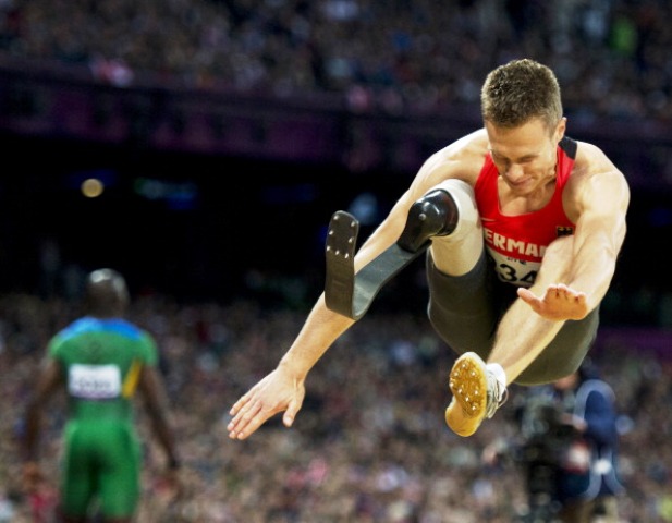 Markus Rehm will be aiming to break his long jump world record at the Sharjah Club ©AFP/Getty Images