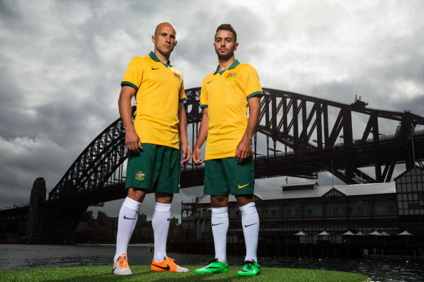 Nike Australia and Football Federation Australia have revealed the Australian national kit set to be worn at the 2014 FIFA World Cup ©Getty Images