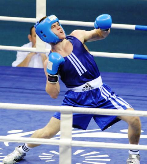 Patrick Gallagher was one of three boxers from Northern Ireland to win Commonwealth Games gold at Delhi 2010 ©AFP/Getty Images