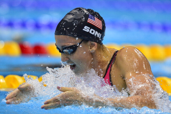 Rebecca Soni became the first woman to break the 2 minutes, 20 seconds record in the 200m breaststroke ©Getty Images