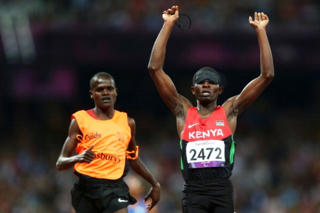 Samwel Mushai Kimani was one of five Kenyan athletes to claim a medal at the London 2012 Paralympics ©Getty Images 
