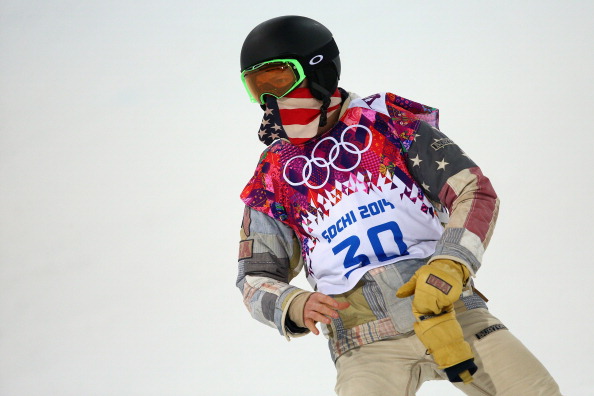Shaun White goes in the men's halfpipe ©Getty Images