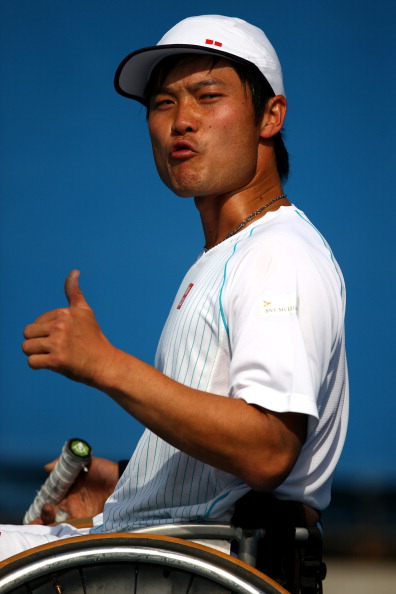 Shingo Kunieda was completely dominant in the men's singles final, beating Frenchman Stephane Houdet without dropping a game ©Getty Images