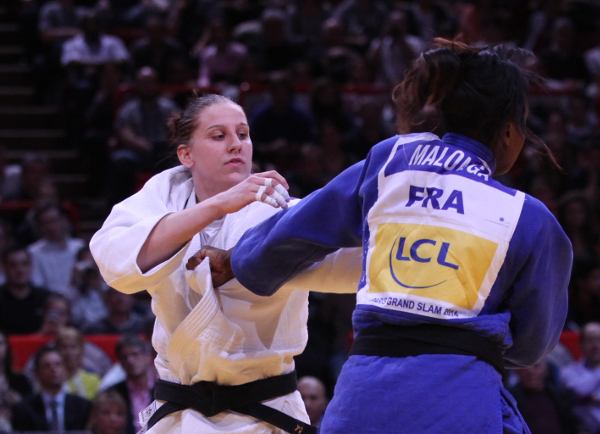 Slovakia's Anamari Velensek triumphed over French judoka Madeline Malonga in just 28 seconds to secure gold in the women's -78kg category ©IJF