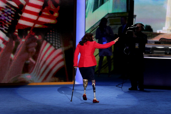 Tammy Duckworth lost both her legs when she was attacked piloting a Blackhawk helicopter in Iraq in 2004 ©Bloomberg/Getty Images