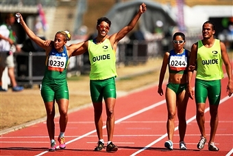 Teammates Terezinha Guilhermina and Jerusa Santos will do battle in Dubai at the IPC Athletics Grand Prix ©Getty Images 