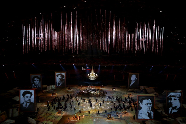The Closing Ceremony paid homage to some of the great authors of Russian history ©Getty Images