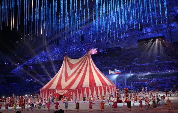 The Magic of Circus was a highlight of the Sochi 2014 Closing Ceremony ©Getty Images