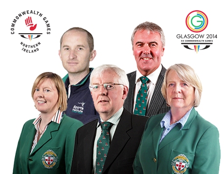 The Northern Ireland leadership team including Chef de Mission Robert McVeigh (centre) who will travel to Glasgow 2014 with Team Northern Ireland ©NICGC