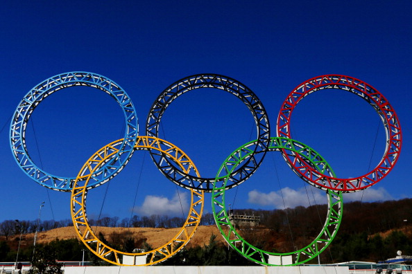 The Olympic Rings outside Sochi airport ©Getty Images