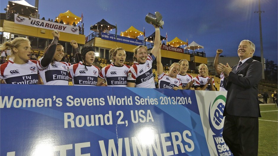The United States won the Plate in front of their home crowd at the Atlanta Sevens, beating Spain in the final during the second round of the IRB Women's Sevens World Series ©IRB