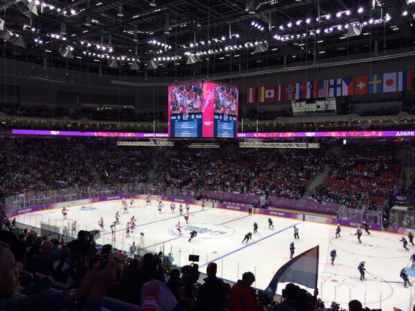 The ice hockey as pictured by Sochi 2014 chief Dmitry Chernyshenko ©Twitter