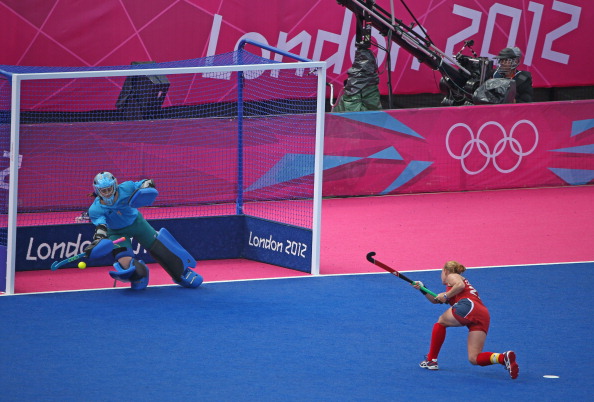 The turf at the London 2012 hockey venue in the Olympic Park was developed by Dow ©Getty Images