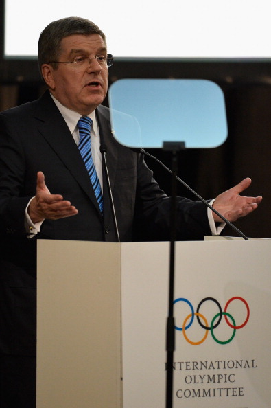 Thomas Bach gave a lengthy and wide ranging speech at the tonights IOC Session Opening Ceremony ©Getty Images