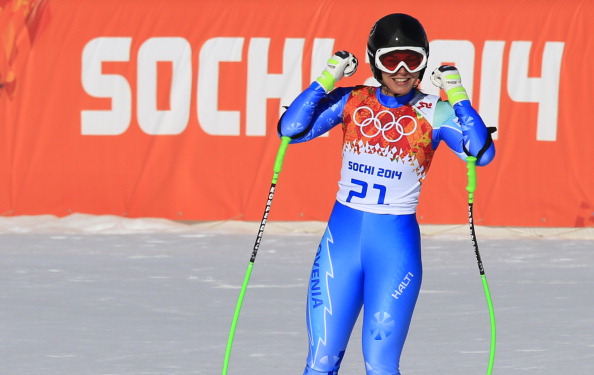 Tina Maze also won Slovenia's first Winter Olympic gold medal in any sport ©Getty Image