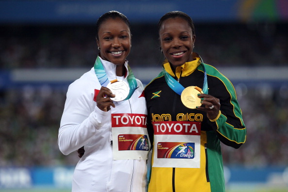 Veronica Campbell-Brown was unable to defend her 200m title in 2013 due to the suspension imposed after her alleged doping violation ©Getty Images