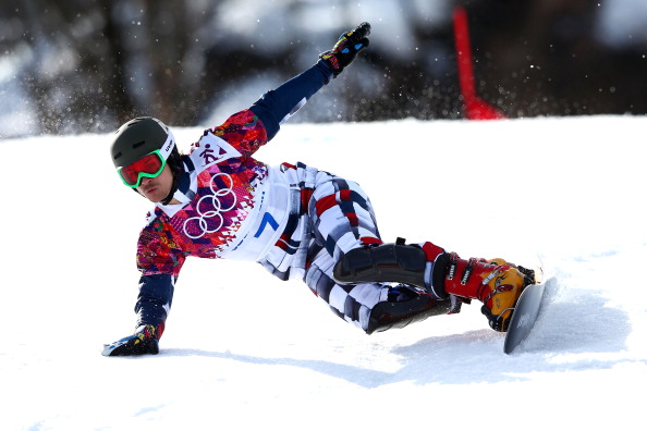 Vic Wild stayed just about stays upright to win gold for his adopted country of Russia ©AFP/Getty Images