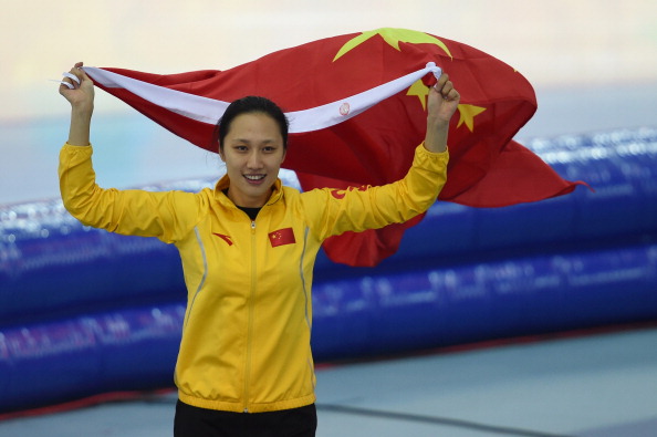 Zhang Hong takes gold for China ©AFP/Getty Images