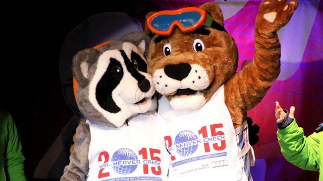 Pete the mountain lion And Earl the raccoon have been revealed as the 2015 Alpine World Ski Championships mascots ©FIS