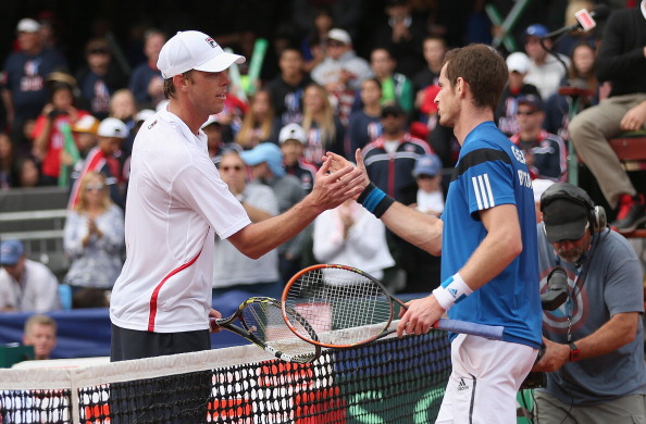 Sam Querrey, left, lost in five sets to James Ward, and in four sets to Andy Murray ©Getty Images