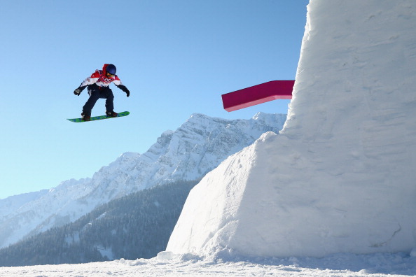 Britain's Billy Morgan, seen here in training, will make history when he becomes the first athlete to compete at Sochi 2014 in slopestyle, which is making its Olympic debut ©Getty Images