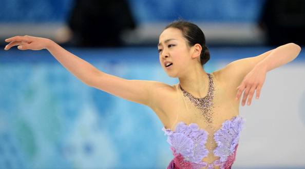 Mao Asada in team figure-skating action ©AFP/Getty Images