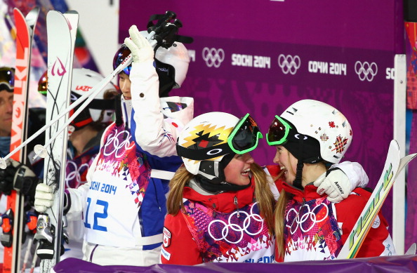 A sibling triumph for Justine and Chloe Dufour-Lapointe as they secure a moguls one-two ©Getty Images