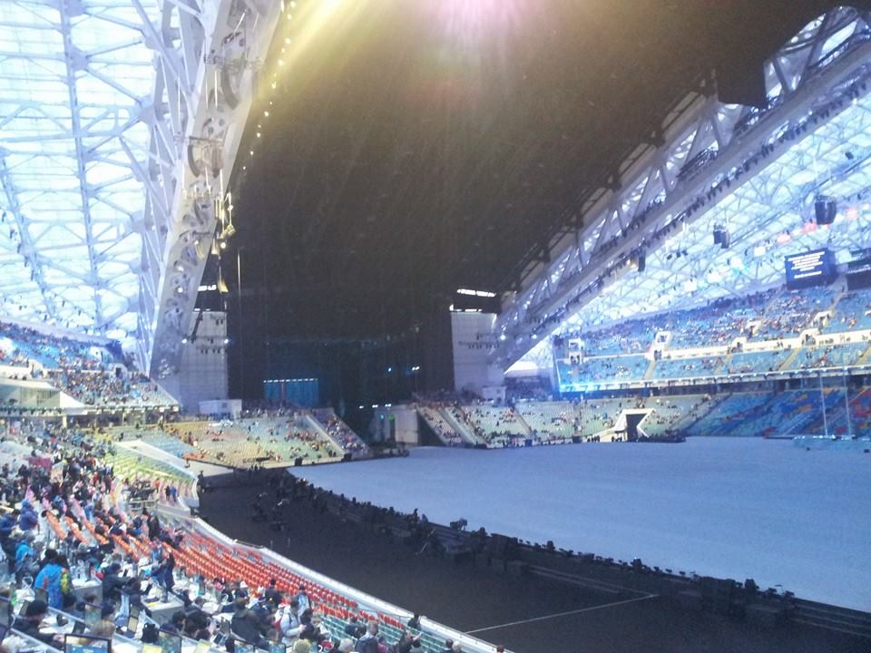 The roof of the Fisht Olympic Stadium is firmly closed ©ITG