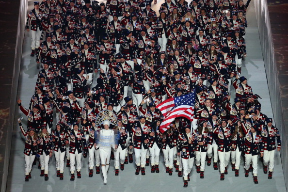 Team USA arrive in the Stadium ©Getty Images