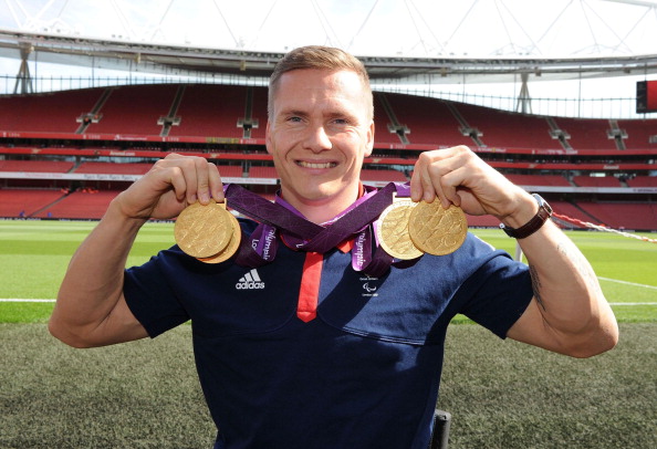 David Weir says he has got his desire back after winning four gold medals at the London 2012 Paralympic Games ©Arsenal FC via Getty Images