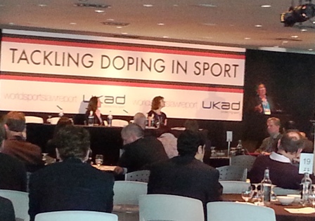 Renee Anne Shirley (left) urged delegates not to think their sports don't have a doping problem ©ITG