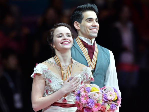 Anna Cappellini and Luca Lanotte won the ice dancing gold ©Getty Images