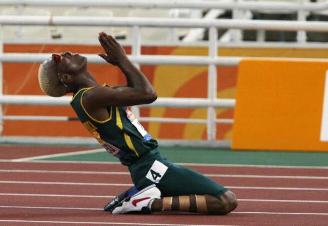 Athens 2004 Paralympic champion Teboho Mokgalagadi hopes the ACP will equip him with skills to pursue a career away from the track ©AFP/Getty Images
