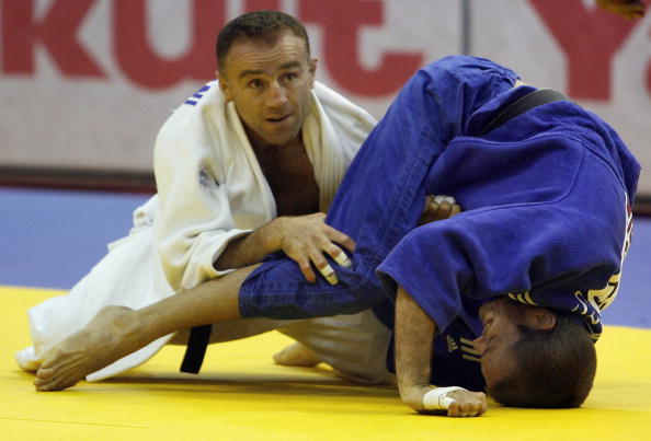 Athens 2004 judo medal winner Nestor Khergiani was a participant in the event ©AFP/Getty Images