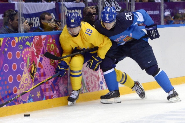 Bäckström's last outing in Sochi was during the semi-final win over Finland ©AFP/Getty Images